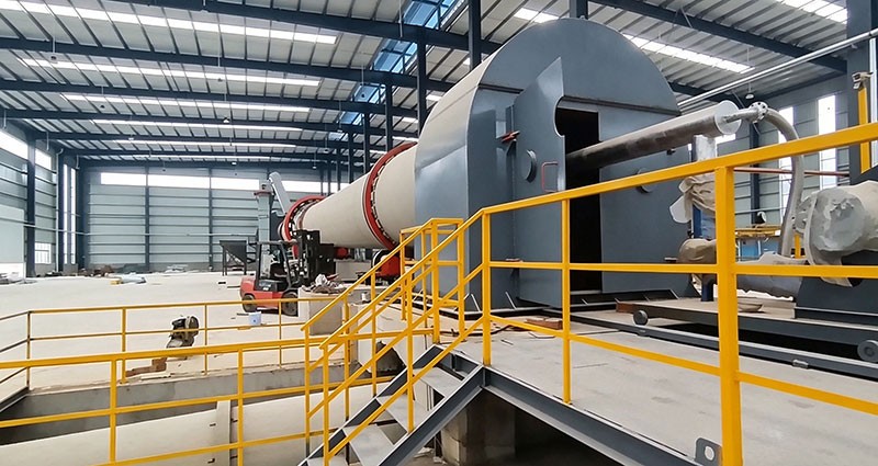 Вращающаяся печь Φ2,5×60 м для отбеливания кварцевого песка, 150 т/сут — проект в Индии