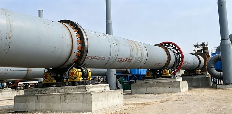Вращающаяся печь для обжига извести Φ2,2×42 м, 50 т/сут — проект в Монголии