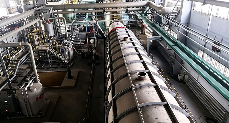 Электрообогревная печь Φ 1,2×22 м для переработки батарей — Сянтань, Хунань