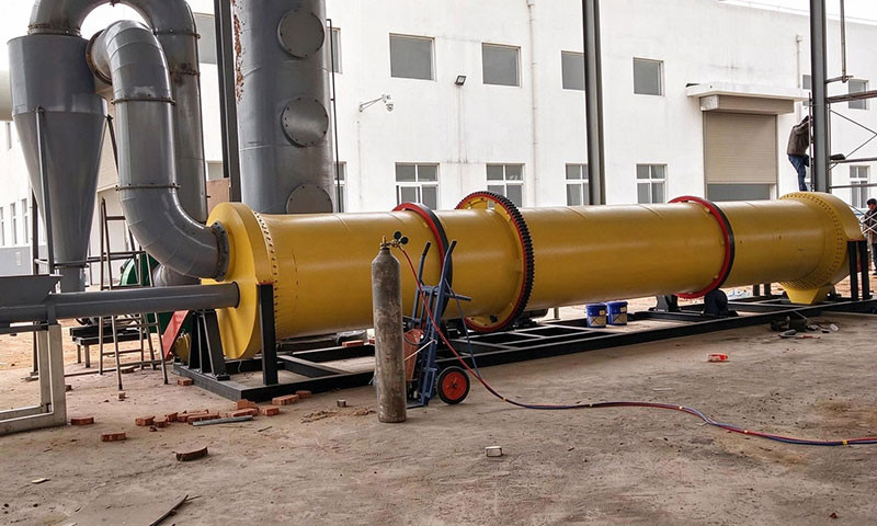 Линия сушки куриного помёта Φ2×8 м — проект в Чэндэ, Хэбэй